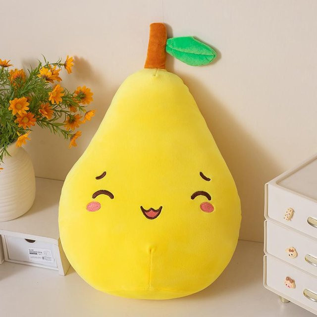 Yiran Health & Beauty Birne, Frucht-Plüschtier, 35cm - Bild 1