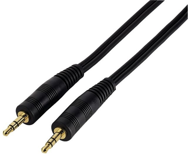 Hama Klinken-Kabel Stereo Stecker 3,5 mm in Schwarz, Länge: 1,5 m - Bild 1