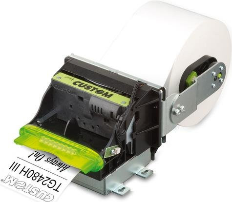 CUSTOM TG2480HIII Thermodruck POS-Drucker in Schwarz mit USB und Ethernet/LAN (203 x 203 DPI) - Bild 1