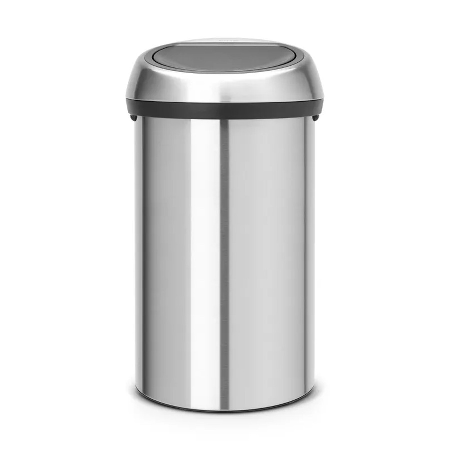 PROREGAL Abfallbehälter mit Soft-Touch-Öffnung aus Edelstahl in Silber, 60 Liter, H x B x T: 71 x 40 x 40 cm - Bild 2