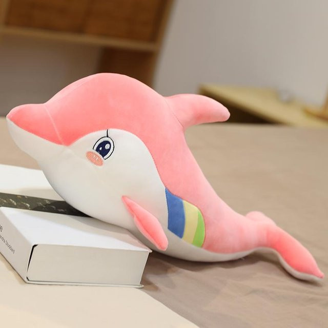 Kidsly Delphin-Plüschkissen, Stofftierspielzeug, ab 3 Jahren - Bild 1