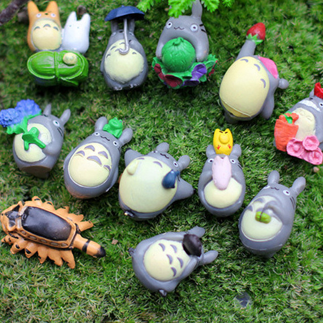 Anime Miyazaki Hayao Totoro Figur, 12-teiliges Set, Mini Statue - Bild 1