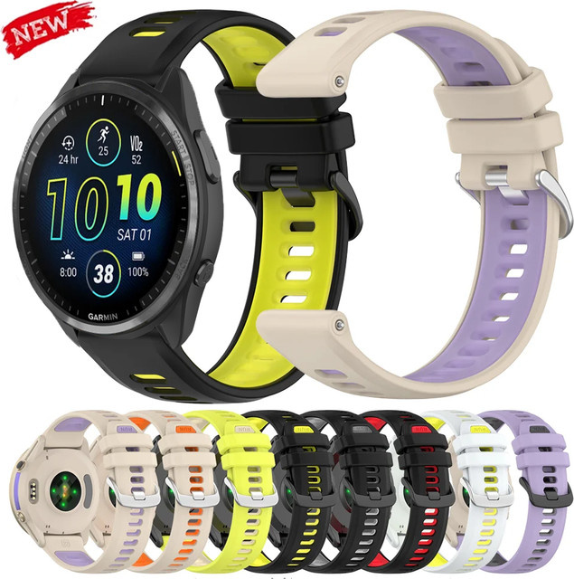 Garmin Uhrenarmband Silikon, Schwarz, Unisex - Bild 1