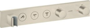 Hansgrohe Axor Select UP-Thermostat Fertigmontageset für 3 Wasseranschlüsse in Brushed Nickel - Bild 1