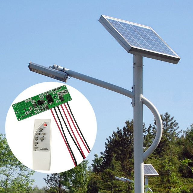 Alloet Solar-LED-Treiber-Steuerplatine mit Mikrowellen-Radar-Körperinduktion und Fernbedienung, Grün - Bild 1