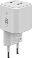 Goobay Nano USB-C Dual-Schnellladegerät mit PD und GaN Technologie, 35 Watt, Weiß - Bild 1