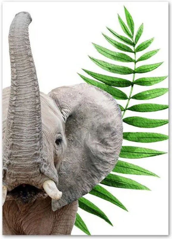FIYO Diamond Painting Elephant 5D DIY Set mit Tierprint, mehrfarbig, B/H: 20 x 30 cm - Bild 1
