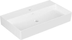 Villeroy & Boch Waschtisch Memento 2.0 in Weiß, rechteckig, Aufsatzwaschtisch aus Keramik, Breite: 80 cm, Tiefe: 47 cm - Bild 1
