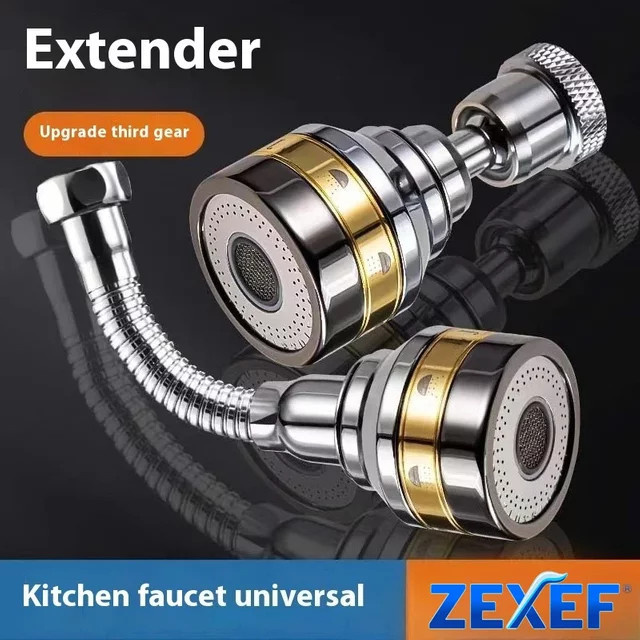 ZEXEF Abnehmbarer Küchenarmatur Extender als Wasserhahn Düsen-Adapter für deine Küchenutensilien - Bild 1