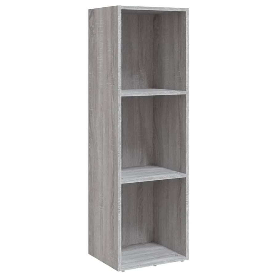 vidaXL Bücherschrank und TV-Schrank in Grau Sonoma, B/T/H: 36 x 30 x 114 cm - Bild 2