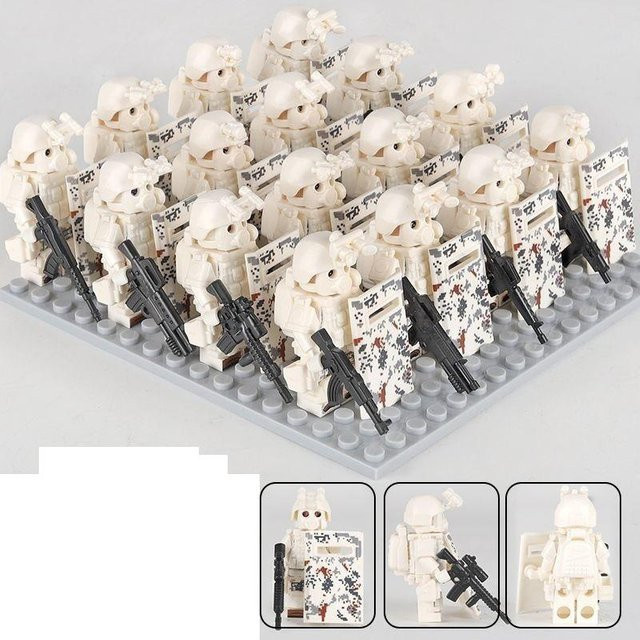 Riot Police Mini-Humanoide Puppe, Spezialeinheit Marine, grün - Bild 1