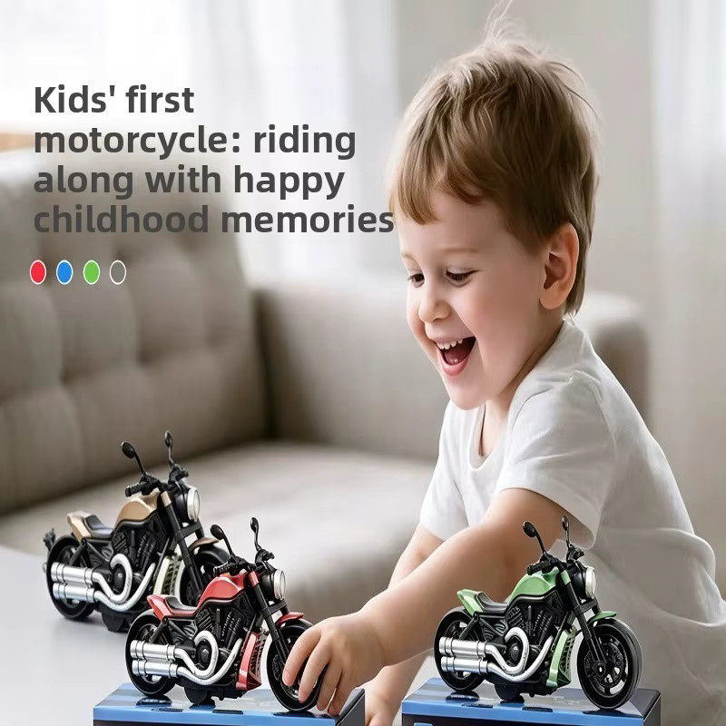 Hot Toys Trägheits-Simulations-Motorrad, Spielzeug aus Legierung, mit Rückziehfunktion - Bild 2