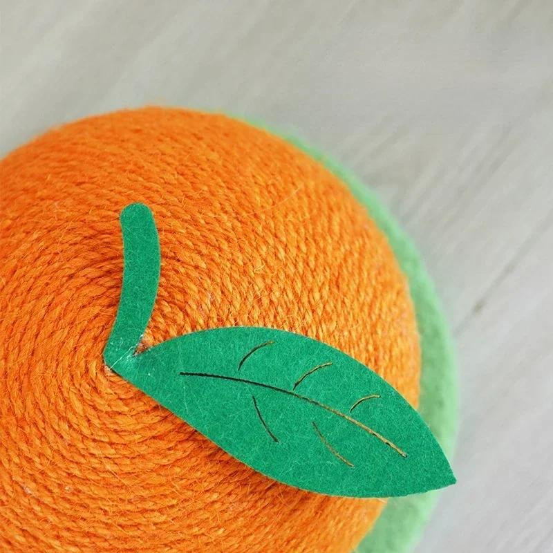 Yiran Furniture Katzenklettergerüst Ananas und Orange mit Sisal Krallenschärfspielzeug und Greifball für deine Katze - Bild 2