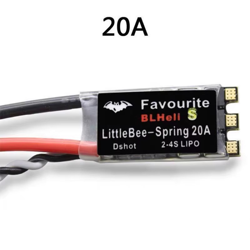 Little Bee BLHELI-S bürstenloser Regler 20-30A Schwarz für Multicopter FPV 2-6S mit DSHOT Oneshot42 und OneShot125 von BANGSHE - Bild 3