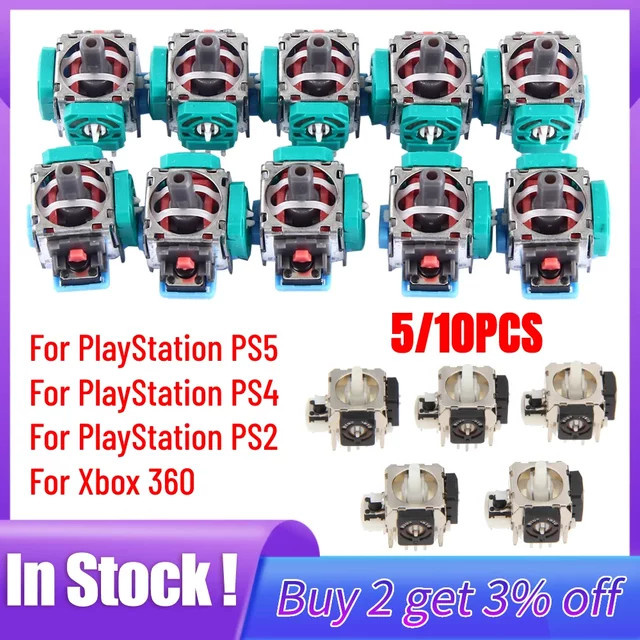 APWIKOGER 3D Analog Joystick Stick Sensor Modul Potentiometer Ersatzteile für Playstation PS5 PS4 PS2 und Xbox 360 (10 oder 5 Stück) - Bild 1