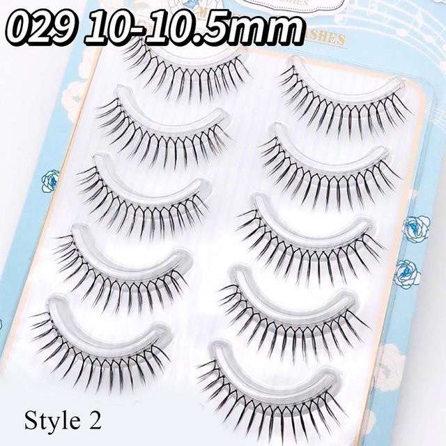 OTRESS Falsche Wimpern, U-förmig, mit klarem Band, 10-10.5 mm, Unisex - Bild 1