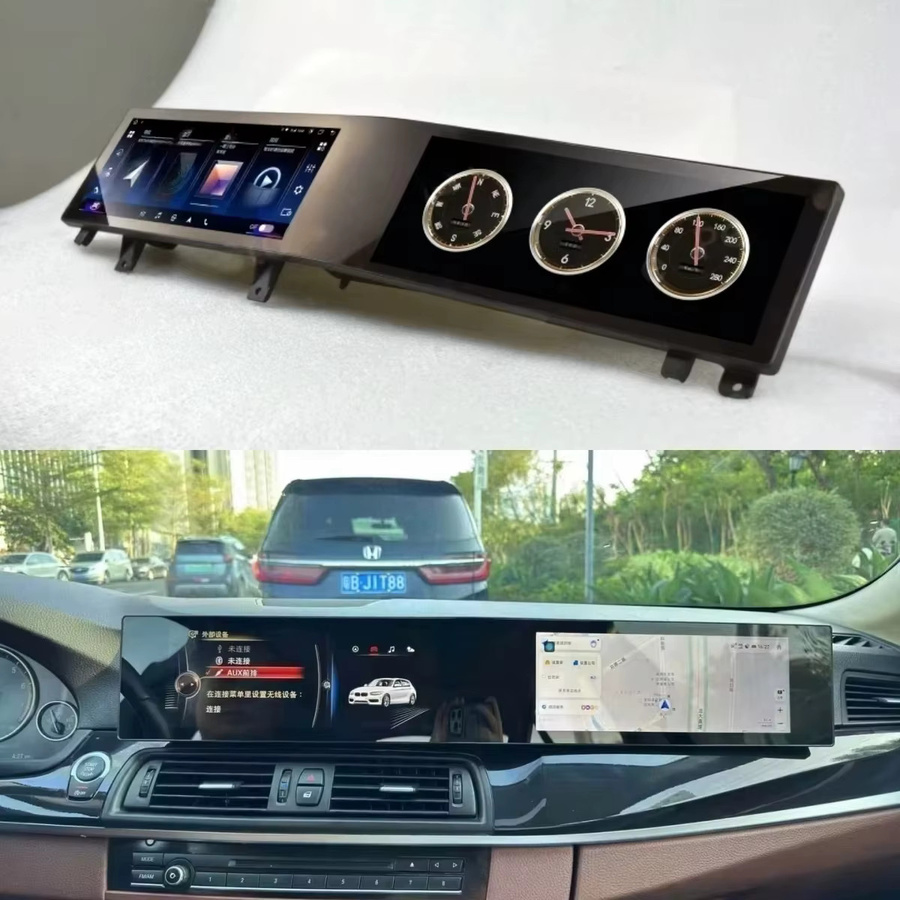 YANFU Gebogener Doppelbildschirm Android 13 Multimedia-Player mit GPS für BMW X5 X6 2014-2017 und 5er Serie F10 F11 2011-17 in Schwarz, 21 Zoll - Bild 4