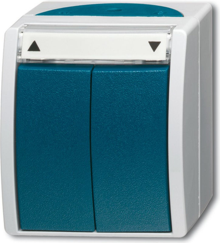 Busch-Jaeger Jalousietaster Aufputz Ocean Blau IP44 - Bild 2
