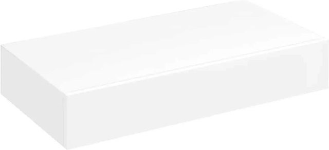 vidaXL Wandregal mit Schublade aus MDF in Weiß matt - Bild 1