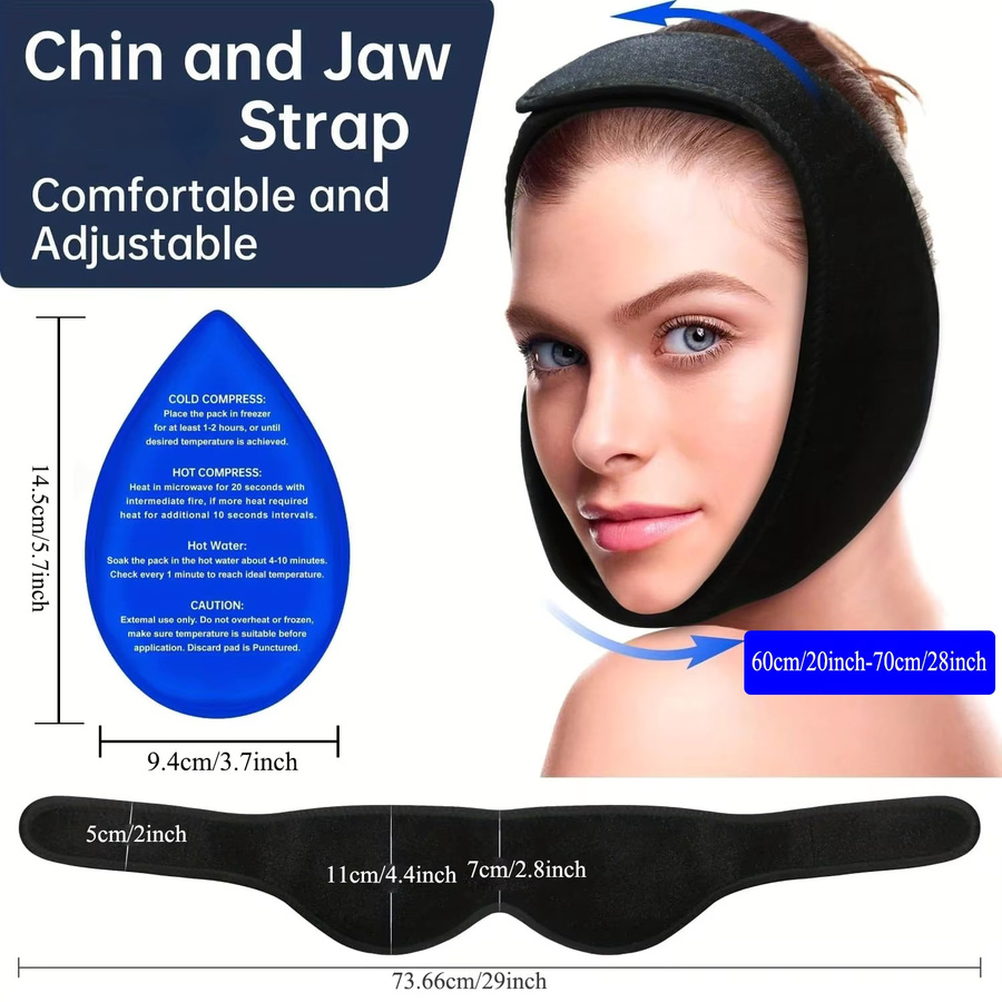 Wisdom Teeth Ice Pack Kopfwickel, 4 Gel-Packungen, Unisex - Bild 2