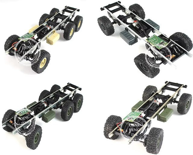 JJRC RC Militär-Truck, DIY Auto-Rahmen, Zubehör, Kunststoff, Schwarz - Bild 1