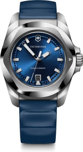 Victorinox Herrenuhr I.N.O.X, Quarz, Edelstahl, 41 mm, Blau, 20 ATM - Bild 1