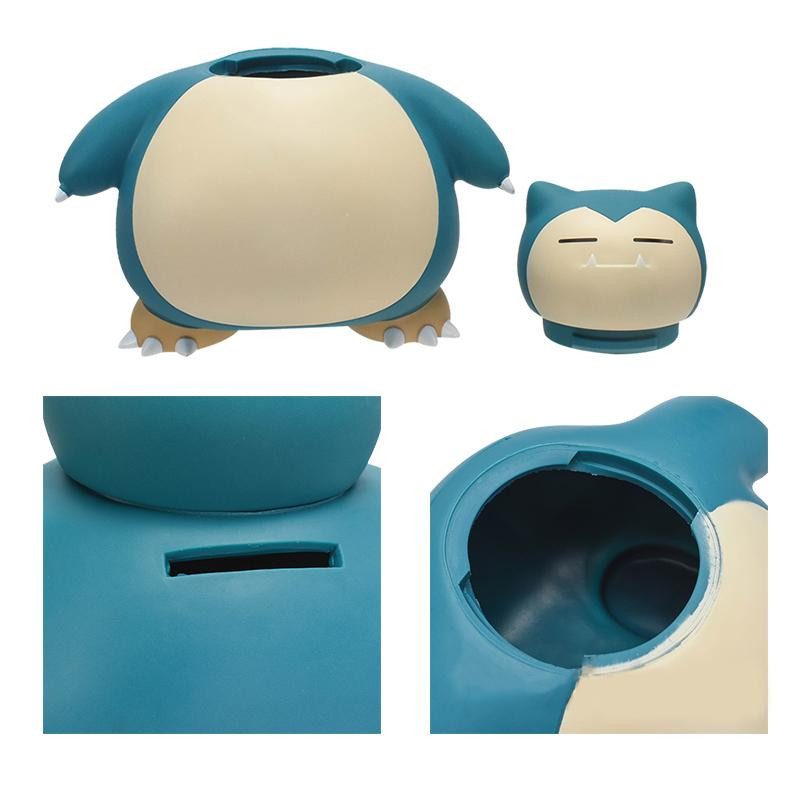 Pokemon Snorlax Spardose in zwei Posen als Figur für Kinder und Sammler, Blau und Weiß - Bild 6