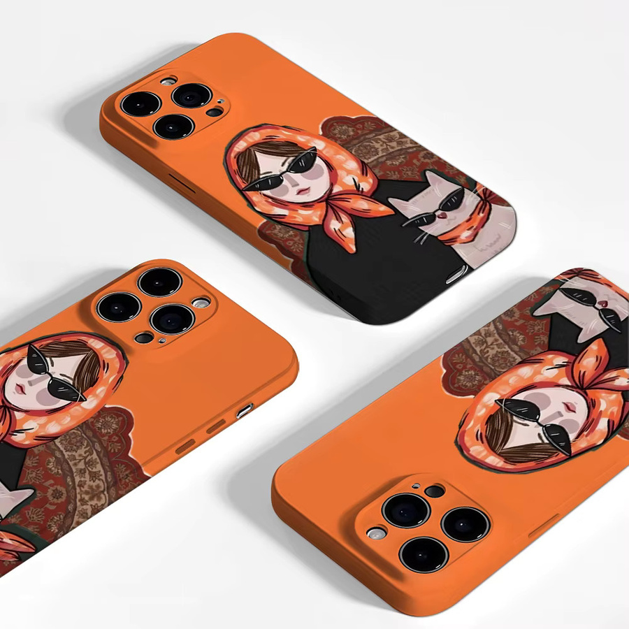 Robuste Duo-Handyhülle von Potdemiel für iPhone 17 16 15 14 13 Pro Max Plus mit Magnetfunktion in Orange - Bild 3