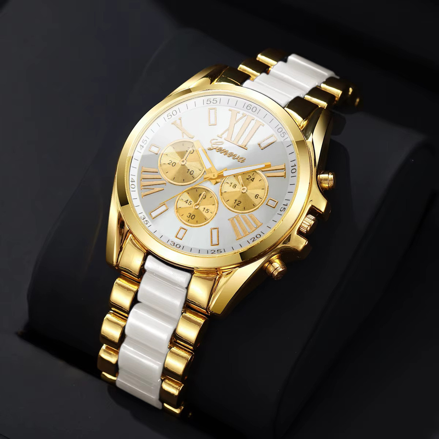 yolako Armbanduhr Quarz, Gold, Schwarz, Herren - Bild 1