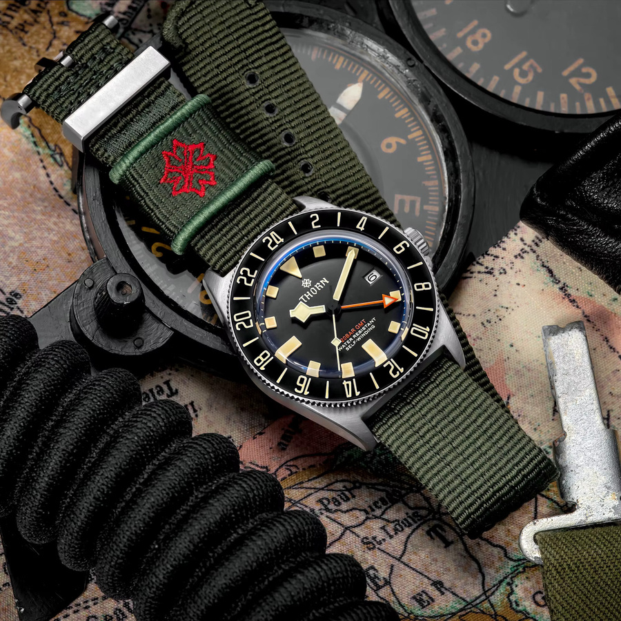 THORN Armbanduhr, Automatik, Titan, 42 mm, GMT, Saphirglas, Keramik, Herren - Bild 2