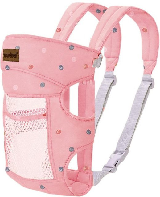 Multifunktionale Babytrage von Wuherote als Wickeltasche und Tragetuch für Neugeborene in Pink, Blau oder Grau - Bild 1