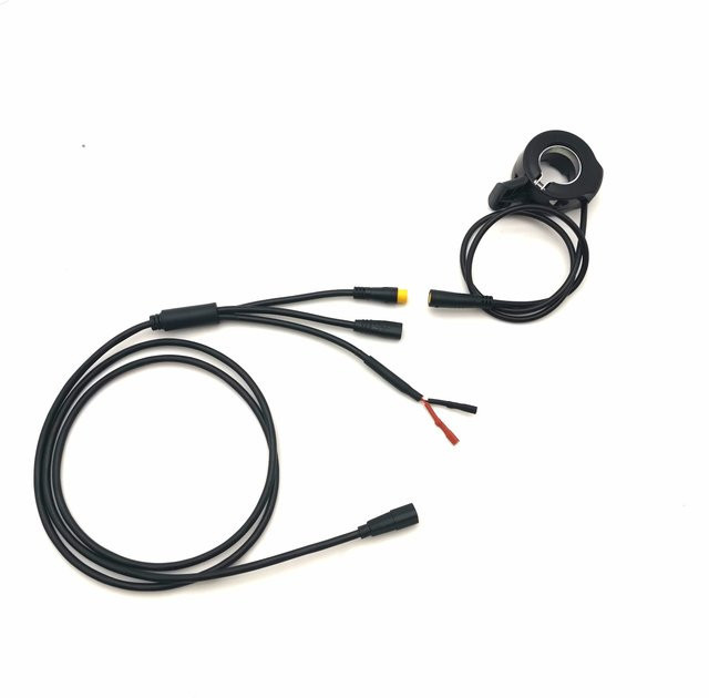 Bafang M500 M600 1T3 Daumengas-Kabel mit Higo-Anschluss für dein E-Bike Umrüstkit in Schwarz und Grau - Bild 1