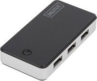 Digitus DA-70231 USB 3.2 Gen 1 Hub mit 4 USB-A Ports in Schwarz und Silber - Bild 2
