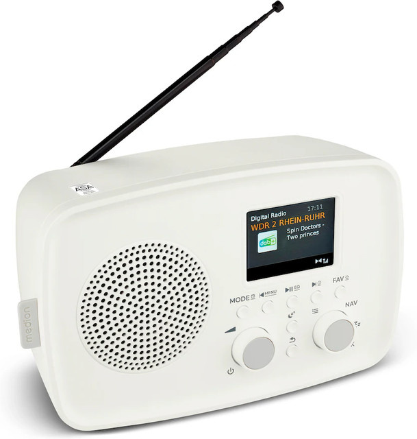Medion LIFE DAB+ Radio DRE-1 Bluetooth DAB+ FM Radio in Weiß - Bild 1