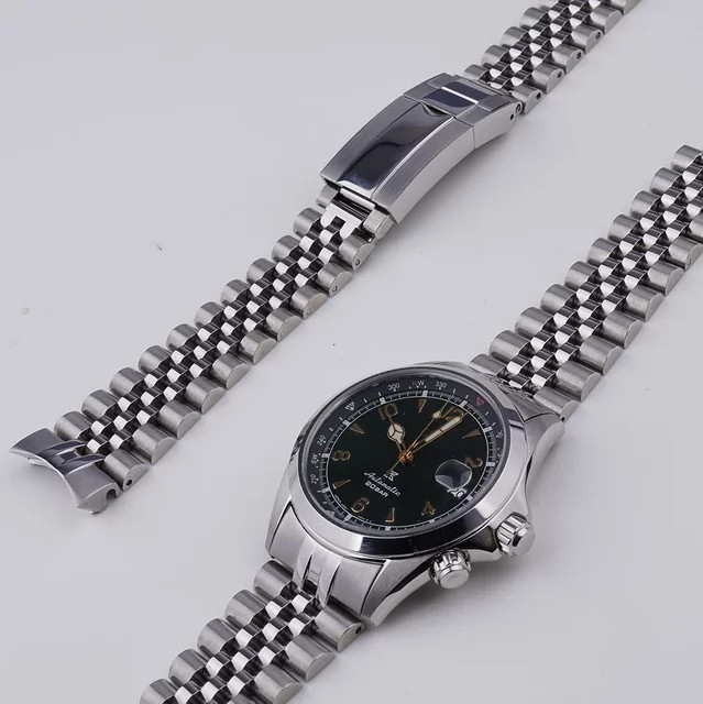 Rolamy Uhrenarmband Edelstahl, Jubilee, 20 mm, Silber, Unisex - Bild 1