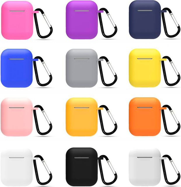 Stoßfeste Silikon-Schutzhülle für Apple AirPods Case 1 & 2 in Pink - Bild 1
