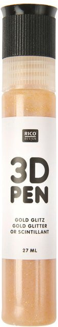 Rico Design 3D Pen Farbe Gold Glitzer - Bild 1
