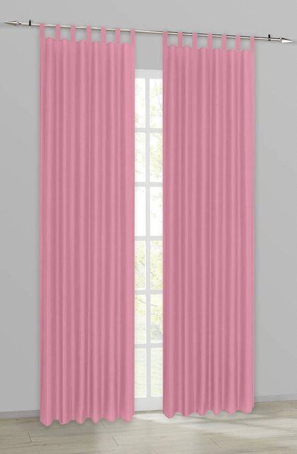 Kombivorhang ACUS design collection Pure in Rosé, Breite: 140 cm, Höhe: 245 cm - Bild 1
