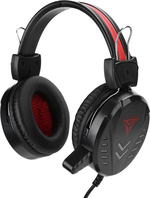 DIYelecs A1 Gaming Headset Over-Ear Kopfhörer mit LED-Licht und Mikrofon in Schwarz mit 3,5mm Jack und USB-C Anschluss - Bild 1