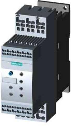 Siemens Sanftstarter 3RW4026-2BB15 Schwarz, Motorleistung 11kW bei 400V, Nennstrom 25A - Bild 1