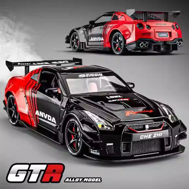 MAKEDA GTR Diecast Modell, 1:24, Metall, mit Sound und Licht - Bild 1