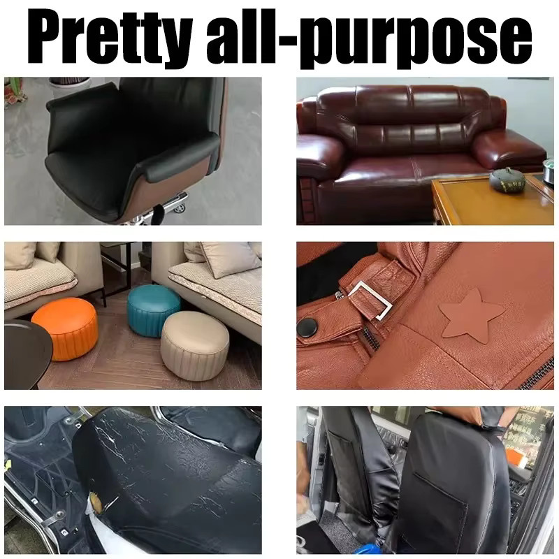Selbstklebendes Leder-Reparaturband von Jaysuing in Schwarz zur Reparatur von Sofas, Couches, Möbeln und Autositzen, zuschneidbar - Bild 5
