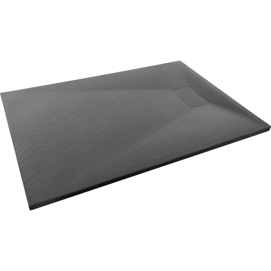 baliv Duschwanne DW-120.90E aus SMC Kunststoff in Steinoptik Anthrazit B/T: 120 x 90 cm - Bild 2