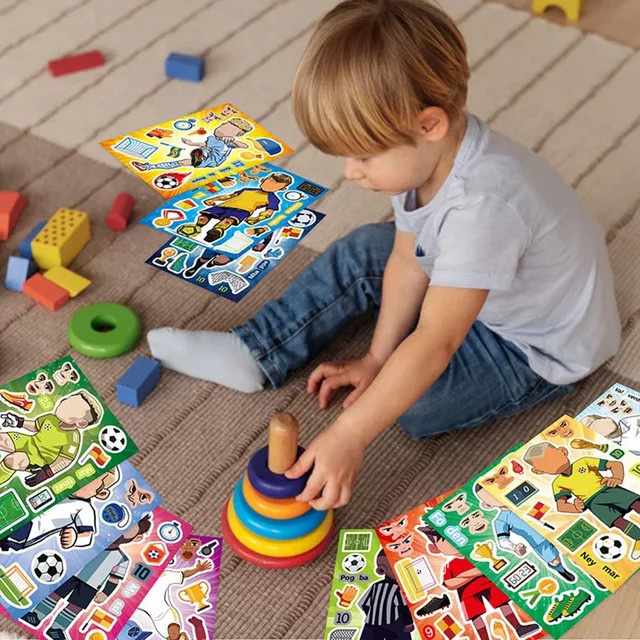 GOGOTU Paw Patrol Make a Face Fußball-Puzzle, Cartoon-Aufkleber, Set / Bundle - Bild 1
