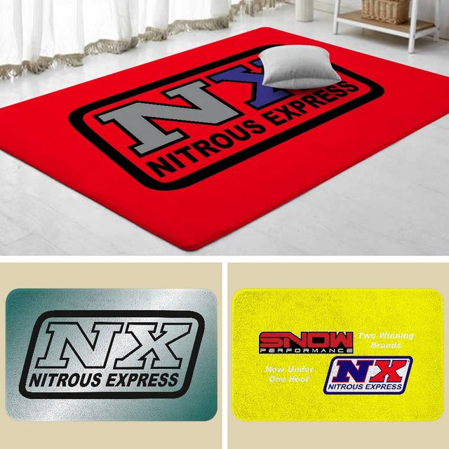 Kayou NXs-Nitrous-Express Teppich in Rot, moderner rechteckiger Bodenmatte für Wohnzimmer und Schlafzimmer - Bild 1