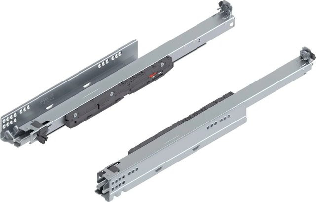 Blum Unterbodenführung Movento Blumotion S 760H5200s mit Soft-Close, Nennlänge: 520 mm, Tragkraft: 40 kg, aus Stahl, verzinkt - Bild 1