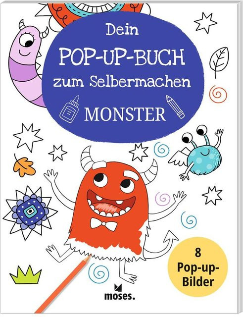 Moses Verlag Dein Pop-Up-Buch zum Selbermachen - Monster, Pappe / Karton - Bild 1