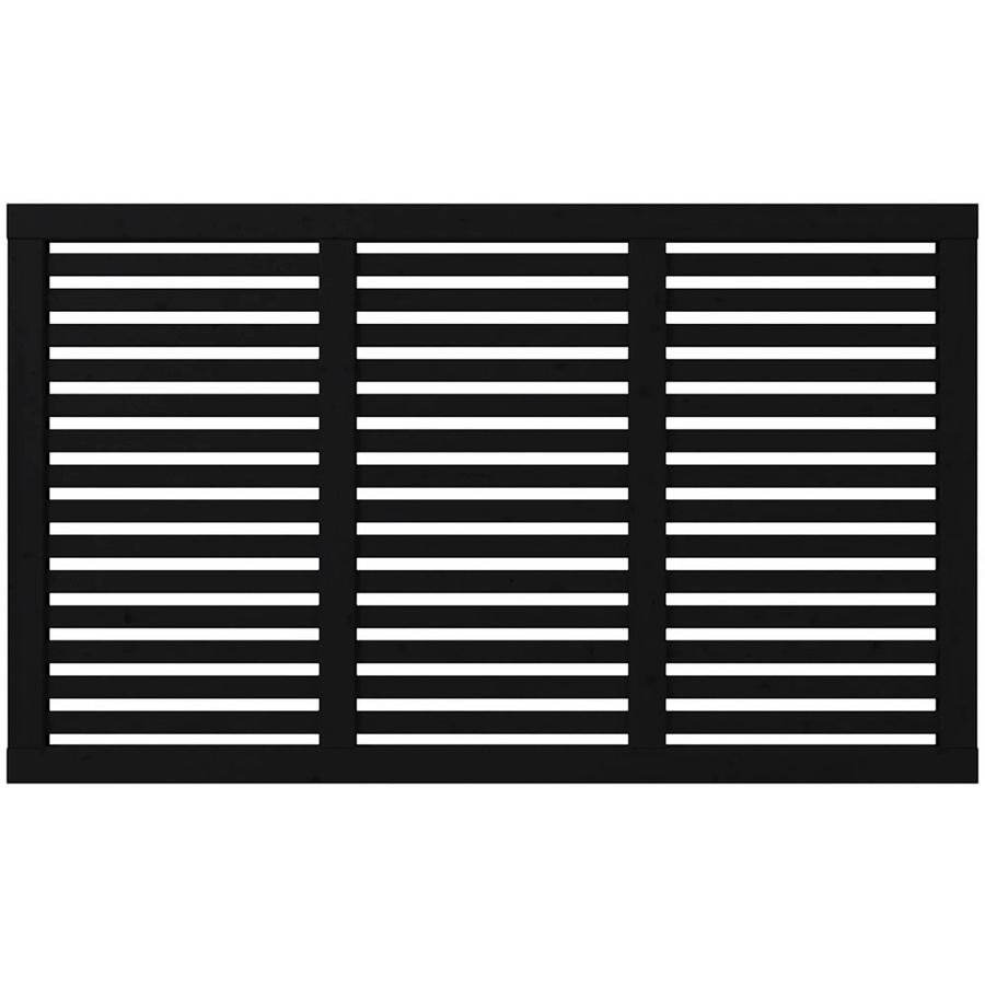 Plus Sichtschutzzaun Harmoni aus Nadelholz in Schwarz, semi-transparent, Höhe: 180 cm, Breite: 107 cm - Bild 2