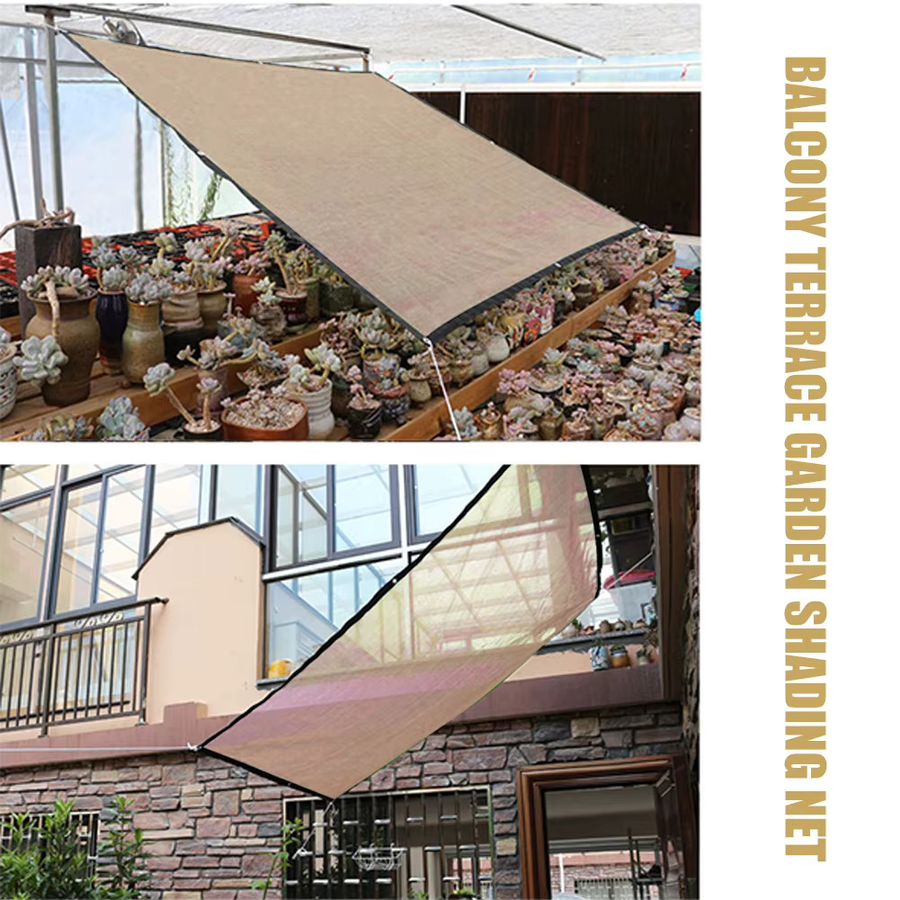 Alloet Wasserdichtes Sonnenschutztuch mit UV-Schutz für Terrasse und Gewächshaus in Schwarz - Bild 6