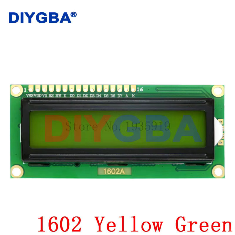 10 Stück DNIGEF LCD1602 Display-Module mit I2C-Adapter, 16x2 Zeichen, Blau/Grüner Bildschirm, 5V für Arduino - Bild 2